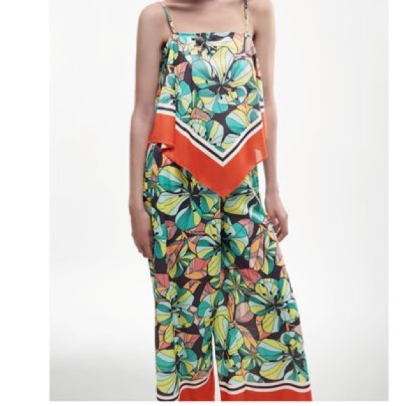 Zara Flowy Printed Pant - Picture 4 of 4